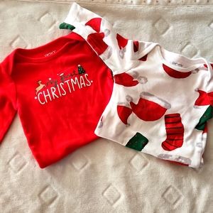 Carters Christmas Longsleeved onesies